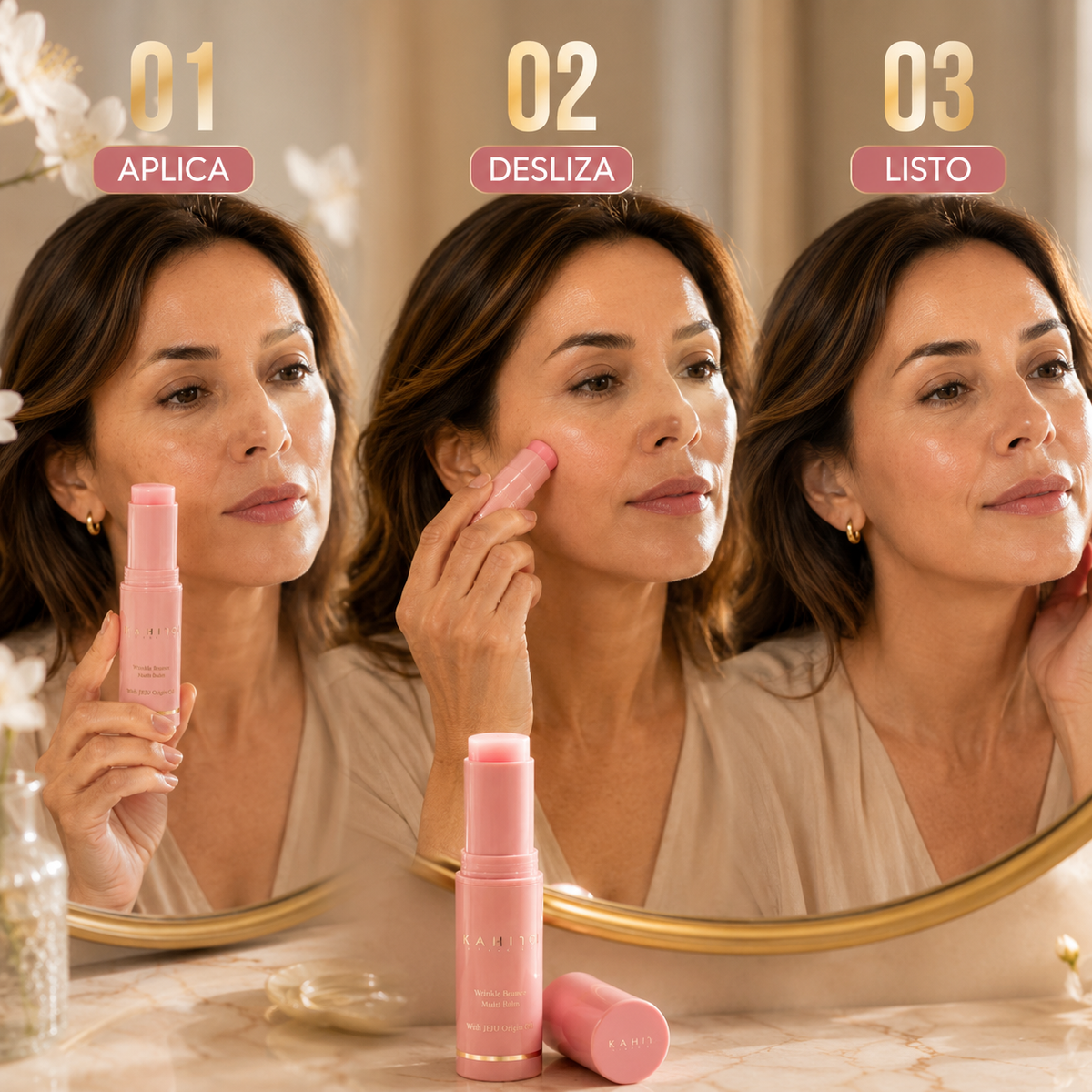 Bálsamo KAHI® – Efecto "Glass Skin" Hidratación Profunda en Barra